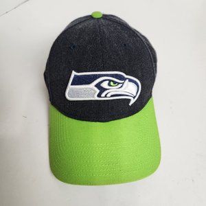SEATTLE SEAHAWKS OFFICIAL NFL NEW ERA 9FORTY EMBROIDERED ADJUSTABLE HAT CAP